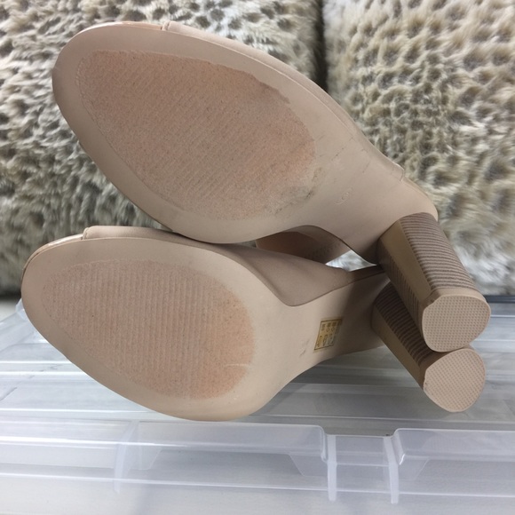 NUDE TRENDY PEEP TOE SEXY HIGH HEEL BOOTIES - Picture 7 of 7